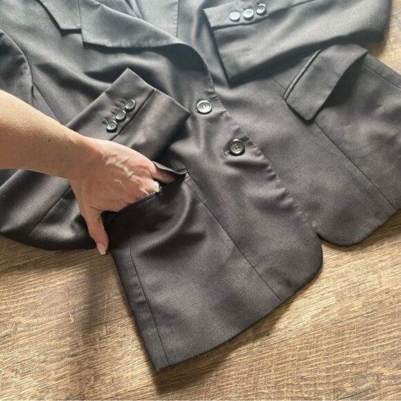 The Limited Blazer Jacket 6 Brown Office Academia Professional Classic - Picture 5 of 10